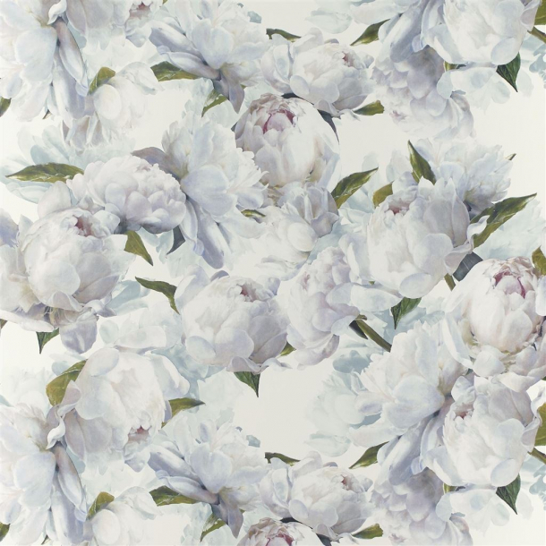 Peonia - Green Wallpaper