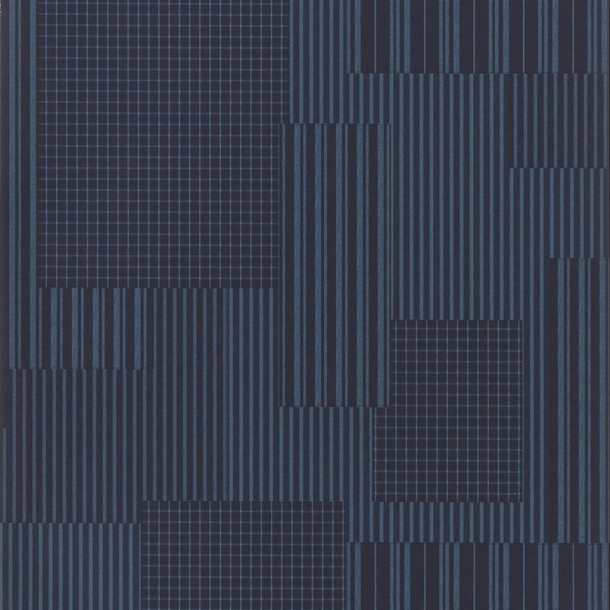 Rivington patchwork - Aqua & Blue Wallpaper