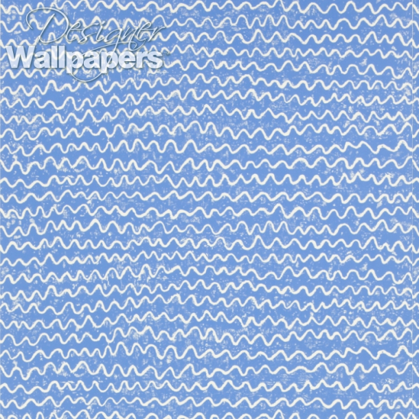 Crayon - Aqua & Blue Wallpaper