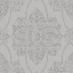 Today Interiors Dalia Damask 101405 Dark grey and silver