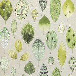 Designers Guild Tulsi PDG1060/05 Eau de Nil- Leaves in apples, viridian, grass green on an eau de ni...