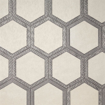  Zardozi - Natural, Ivory & White Wallpaper PDG1064/01