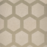  Zardozi - Natural, Ivory & White Wallpaper PDG1064/02