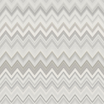 Missoni Home HAPPY ZIGZAG 10331 Earthy tones of olive, rust, and slate intertwine harmoniously.