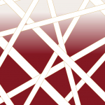 Missoni Home NASTRI SHADE 10585 A striking geometric pattern in deep burgundy red and soft ivory white