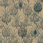 Christian Lacroix Les centaurees PCL7027/02 Blue motif against a gold background