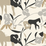 Marimekko LAIDUN JV-25926 Beige, taupe, sand, grey and black