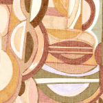 Jannelli & Volpi ECLETTICO JV-6961 Peach, muted orange, rust, khaki, white, lilac