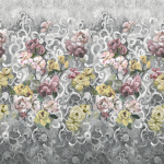 Designers Guild Tapestry flower PDG1153/04 Elegant grey tones providing a sophisticated backdrop.

