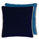 Designers Guild Varese & cushion CCDG1633 Varese denim & teal cushion