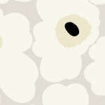 Marimekko UNIKKO - Natural, Ivory & White Wallpaper