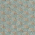 Jannelli & Volpi TRIANGLES TROPICALES JV-6833 Tonal aqua blue and champagne gold - iridescent effect 