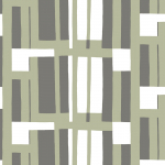 Marimekko ATTIKA 25955 Sage green, graphite grey and off-white
