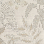 Jannelli & Volpi JARDIN TROPICAL JV-6805 Soft champagne, barely -there aqua, ivory, pale taupe on cream back...
