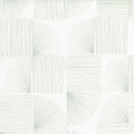 Jannelli & Volpi MAIKO JV-7542 Metallic silver lines on matt off-white background