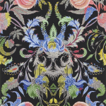 Christian Lacroix Noailles PCL1007/02 red, blue, green, yellow and grey on a black background
