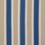 Osborne & Little CHANTILLY STRIPE F6561-01 Navy blue, beige and white vertical striped fabric combination