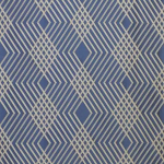 Osborne & Little PETIPA F6861-06 Slate blue background with cream diamond pattern