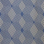 Osborne & Little PETIPA F6861-06 Slate blue background with cream diamond pattern
