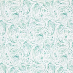 Nina Campbell PAMIR NCF4177-03 Soft mint green and sage tones on white background