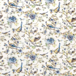 Nina Campbell PERDANA NCF4245-01 Soft blue, yellow and white with pale green accents