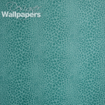 Nina Campbell Bagatelle Spot NCW4026-02 Teal - Green leopard print wallpaper.