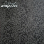 Nina Campbell Bagatelle Spot NCW4026-03 Black leopard print wallpaper.