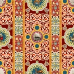 Mind The Gap ARAB WORLD WP20741 Rich blue tones paired with vibrant yellow highlights, creating a s...