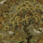 Today Interiors HANAE TREES CH30506 Warm golden and brown hues, green, grey and rust