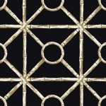 Today Interiors ZHEN BAMBOO CH30700 Black, metallic, metallic gold, matte cream and sand yellow