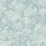 Today Interiors YULIN TREES CH31202 Soft dusty blue and white
