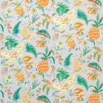Osborne & Little Habanera Fabric F6794-02 Grey/Grass/Orange/Lemon