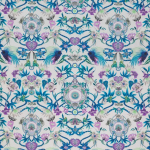 Matthew Williamson Menagerie Fabric F6940-02 Blue/Lilac