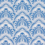 Matthew Williamson Azari Fabric F6941-04 Blue/White