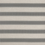 Osborne & Little HAMMOCK F7445-03 Charcoal grey and natural beige linen stripes