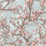 Today Interiors ORCHARD GL76602 Pale sky blue, brown, pink, off-white