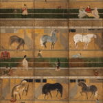 Mind The Gap HORSE STABLE  WP20650 Brown, Taupe, Black, Green, Grey, Red, Off-white