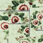 Jean Paul Gaultier ANASTASIA 3317-02 Soft, pastel mint-green with faded pink and purple—cool, botanical,...