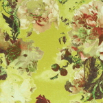 Jean Paul Gaultier FLAMBOYANT 3301-02 Warm yellow (pollen) background with floral motifs, enhanced by sof...