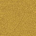 Jean Paul Gaultier THEBAÏDE 3329-02 Golden sand background with brown crackle motifs.