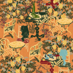 Mind The Gap LA BRASSERIA WP20843 LA BRASSERIA SALMON Wallpaper