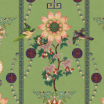 Mind The Gap LIN YUAN  WP20586 Absinthe Green, Yellow, Pink, Red, Brown, Blue, Forest Green