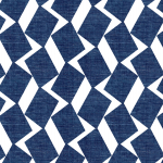 Today Interiors SAVANNAH GRASS LS61502 LS61502 Deep indigo blue diamonds on a crisp white background.