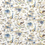 Nina Campbell Perdana Fabric NCF4245-01 Blue/White