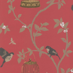  Birdcage Walk - Red Wallpaper NCW3770-04