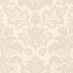 Nina Campbell Campbell Damask NCW4025-04 Ivory with pearl mica.