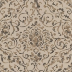 Nina Campbell Belem NCW4201-01 Chocolate and gold