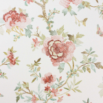 Nina Campbell Perdana NCW4276-02 Cream, red and green