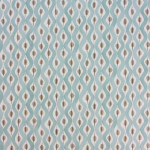 Nina Campbell Beau Rivage NCW4301-01 Taupe and white on a blue background
