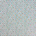 Nina Campbell Beau Rivage NCW4301-01 Taupe and white on a blue background
